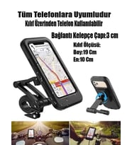 Mıknatıslı Motorsiklet Bisiklet Telefon Su Geçirmez Tutucu Kılıf Motor Tutacağı 360 Dönebilen