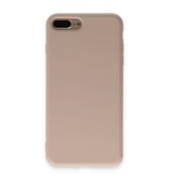 iPhone 7 Plus Kılıf Nano İçi Kadife Silikon - Pudra