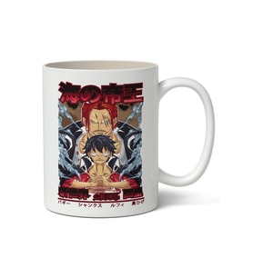 One Piece Anime Temalı Beyaz Kupa Bardak Sevgiliye Arkadaşa Hediye