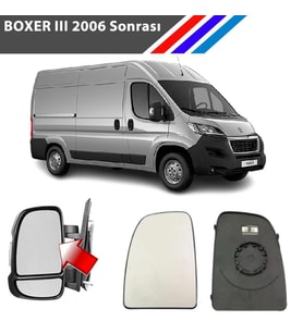 Peugeot Boxer 3 Sağ Dış Ayna Üst Camı Yolcu Tarafı Isıtmalı