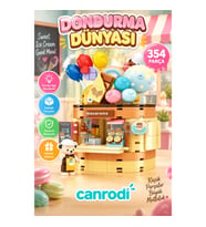 P881201 PANLOS TEDDY BEAR KOLEKSİYONU DONDURMA DÜNYASI 354 PARÇA BLOCK OYUNCAK