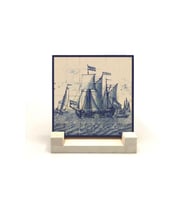 Hollanda Deseni Baskılı Taş Masaüstlük 10X10
