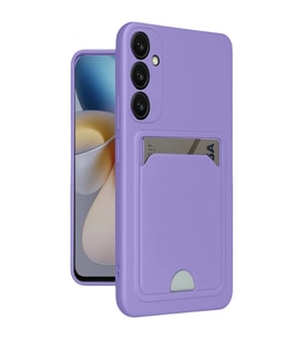 Samsung Galaxy A16 5g Kılıf Kelvin Kartvizitli Silikon - Lila