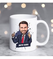 Kişiye Özel Takım Elbiseli Erkek Karikatürlü Kupa Bardak
