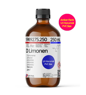 D-Limonen - 250 mL (D-Limonene,Turunçgil Terpeni, CAS 5989-27-5)