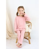 Basic Fitilli İnterlok Kumaş %100 Pamuk 1-5 Yaş Beyaz Bebek Pijama Takımı
