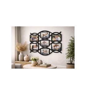Modern şık resim çerçevesi 7li oval resim ici 10*15 tamamı 68 cmdir no2167