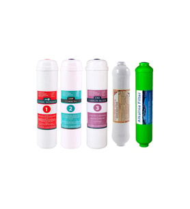 Su Arıtma Cihazı Filtresi - Membransız - Kapalı Kasalı Cihazlar Için Inline Alkali Filtre 5'li