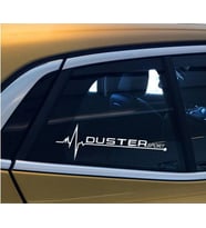 Duster Yan Cam Sticker Oto Kapı Çıkartma Tuning oto 20 cm x 7 cm yazı 87