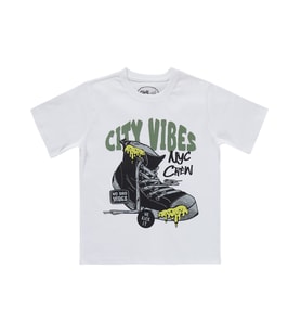 Civil Boys City Vibes Baskılı 10-13 Yaş Tişört - Beyaz