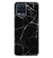 8 8 Pro Kılıf Desenli Silikon Fragile Black Mermer 1378