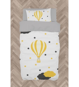MEKTA HOME BEBEK VE ÇOCUK ODASI Uçan Balon Desenli Nevresim Takımı