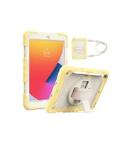 Apple İpad 10.2 (7.nesil) Kılıf Strap New Tablet Kapak - Sarı
