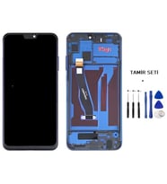 Honor 8X Uyumlu Lcd Ekran Dokunmatik Servis Lcd ÇITALI MAVİ + TAMİR SETİ