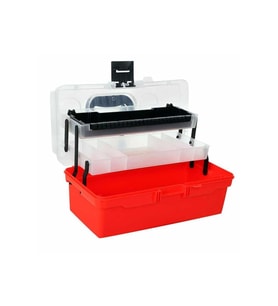 Powerex Şeffaf Kapaklı 15'' Balıkçı Alet Malzeme Çantası