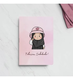 Tebessüm Sadakadır Başörtülü Kız Mini Defter