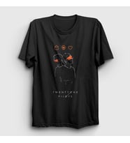 Presmono Unisex Siyah Cencor Twenty One Pilots T-Shirt 119423tt