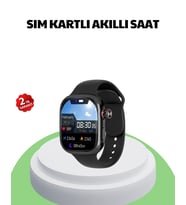 Sesli Arama Özellikli Sım Kartlı Siyah Akıllı Saat