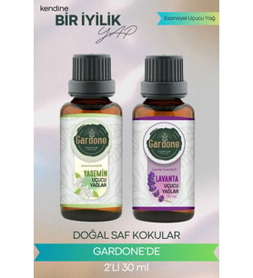 Yasemin + Lavanta ( Oda Kokusu Aroma Terapi Buhurdanlık / Difüzör Yağı ) Set 2 Adet x 30 ML