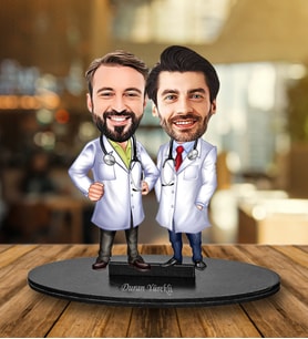 Kişiye Özel Doktor Tasarımlı Karikatür Biblo 210