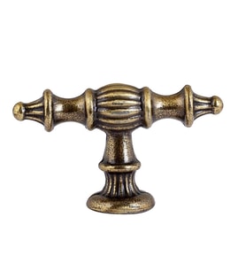 Şehzade Kulp Antik Sarı Düğme (2 Adet) (Altın)