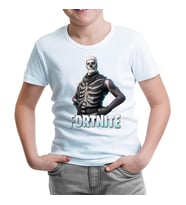 Fortnite - Skull Beyaz Çocuk Tshirt