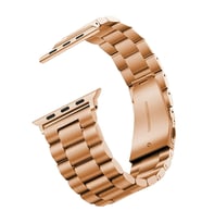 Apple Watch 38mm Uyumlu Kordon Metal Baklalı Tasarım Zore Band-04 Kayış