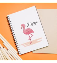 Flamingo Tasarımlı Defter Kişiye Özel