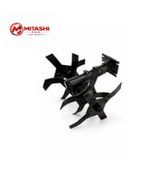 Mitashi Pro Tırpan Uyumlu Toprak Çapalama Aparatı - Çift Bıçaklı Çapa 26 mm 9 Diş