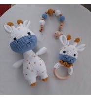 Amigurumi Sevimli Zürafa Set Uyku Arkadaşı