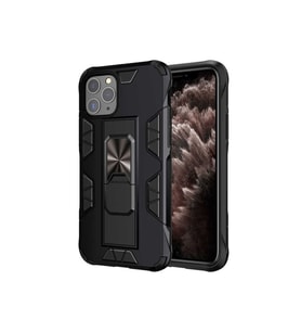 Apple iPhone 11 Pro Max Uyumlu Kılıf Zore Volve Kapak (Siyah)