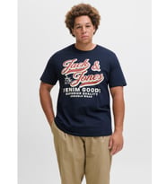 JACK JONES Yazı Baskılı Büyük Beden Erkek Tişört 12284905