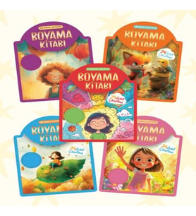 Çıkartmalı Boyama Kitabı - 5 Set