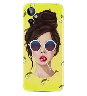 General Mobile GM 23 SE Kılıf Resimli Desenli Baskılı Silikon Lollipop Woman 1416