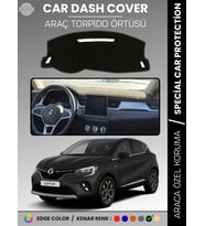 RENAULT CAPTUR (2019-2024) Torpido Örtüsü Ön Göğüs Koruma Torpido Koruma Araca Özel Tam Uyum