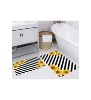 Rovigo Home Dijital Baskılı 2'li Banyo paspas Takımı RVG5269 (Sarı)