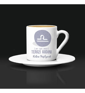 Terazi Burcu Kadınına Hediye Türk Kahvesi Fincanı