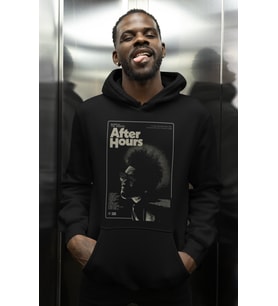 Özel Tasarım After Hours The Weeknd Rapper Baskılı Unisex Oversize Şarkıcı Hoodie
