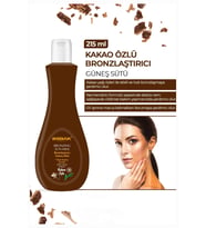 Bebak Kakao Özlü Bronzlaştırıcı Süt – Etkili ve Doğal Bronzluk Sağlayan Vücut Losyonu, 215 ml