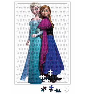Elsa Kristoff Rapunzel Anna Frozen Puzzle 240 Parça Yapboz