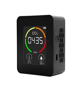 AEK-Tech CO2 Dedektörü Taşınabilir 400-6000ppm Ev Ofis Hava Kalitesi Ölçüm Cihazı Şarjlı