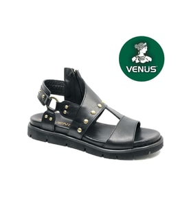 Venüs Tripki Hakiki Deri Comfort Ortopedik Kadın Sandalet