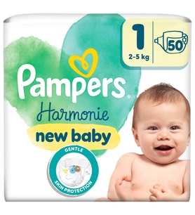 Pampers Prima Harmonie Bebek Bezi İkiz Paket 1 Beden 50 Adet