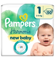 Pampers Prima Harmonie Bebek Bezi İkiz Paket 1 Beden 50 Adet