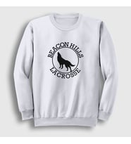 Presmono Unisex Beyaz Beacon Hills Lacrosse V2 Dizi Teen Wolf Sweatshirt 330847tt (Beyaz)