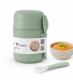 MiniQup MealMate 500 ML Yeşil Bebek Mama Termos