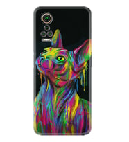 General Mobile GM 21 Pro GM 22 Pro Plus Kılıf Desemli Silikon Color Cat 1754