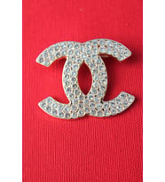 Gold Metal Taşlı Lux Broş - Çengelli İğne