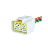İş Makine Soketi Beyaz 8 Pin Kablolu