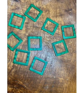 4X4 CM 9 ADET KARE KEMİK DİKİŞ GİYİM ÇANTA TAKI AKSESUARI